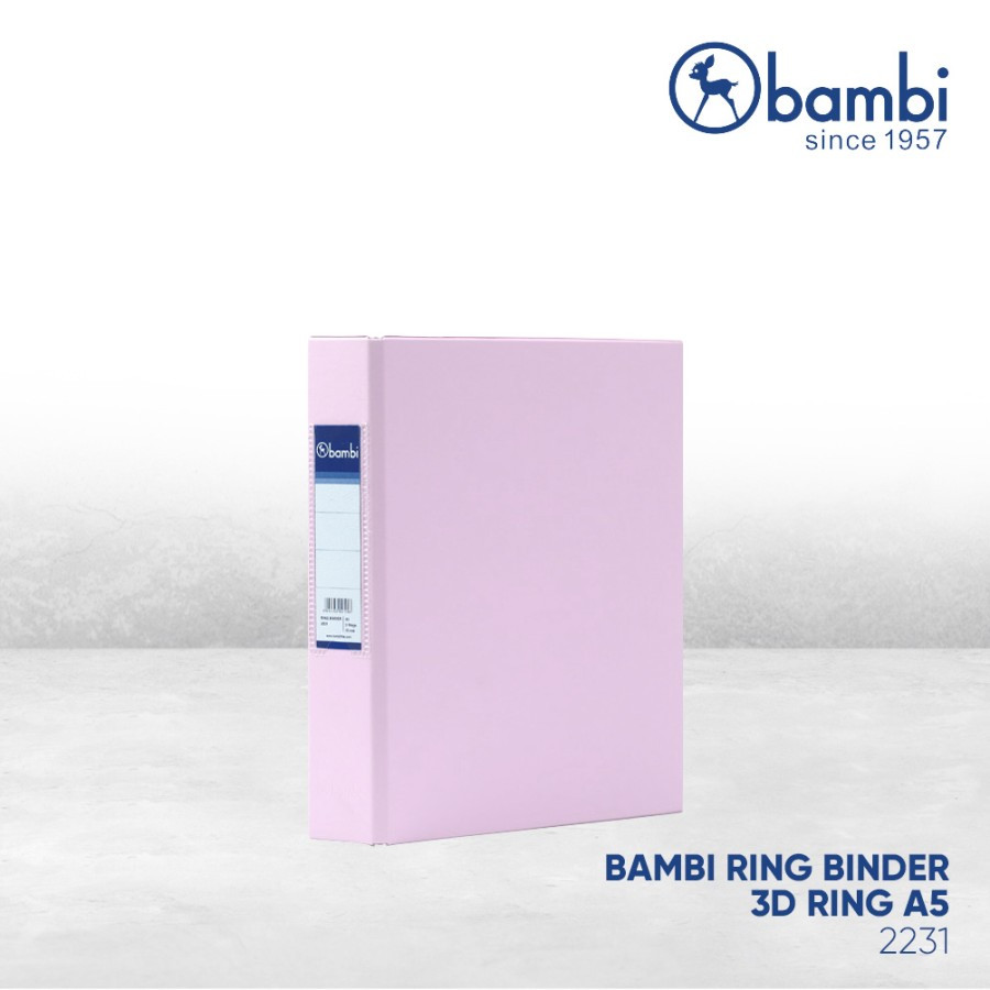 

Bambi Ring Binder 3 Ring A5 25 mm - 2231