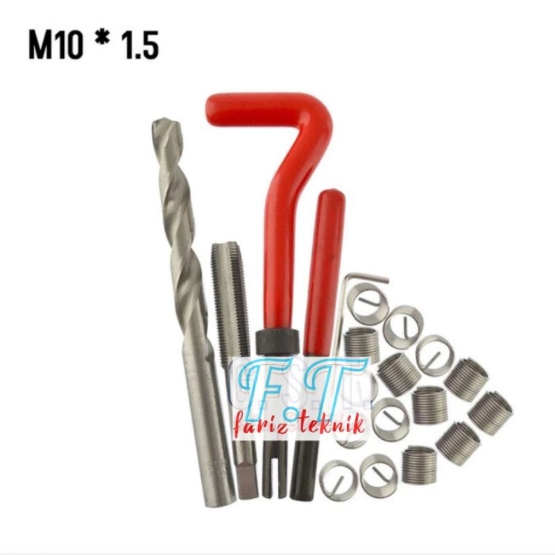 repairt drat baut 14 Kasar. M10×1.5 Recoil Set Tap Bor Alat Recoil Komplit
