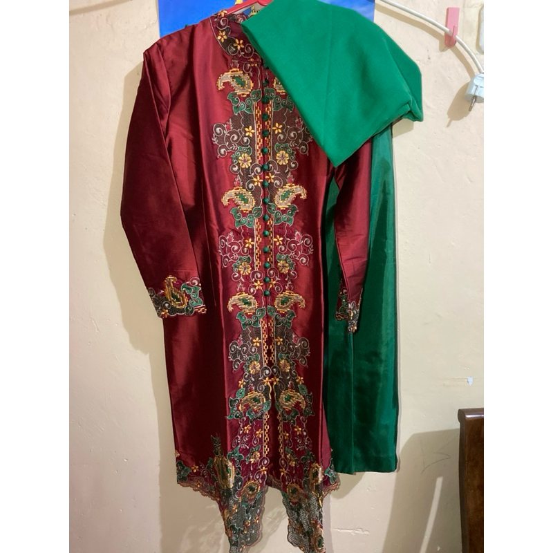 Baju Pesta 1 Set Kain Sutera Sengkang