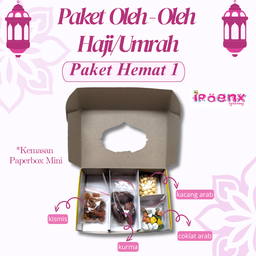 

PAKET HEMAT 1 Oleh - Oleh Haji dan Umrah | Gift Umrah dan Haji | Oleh Oleh Haji dan Umrah Kemasan Paperbox yang Berkualitas