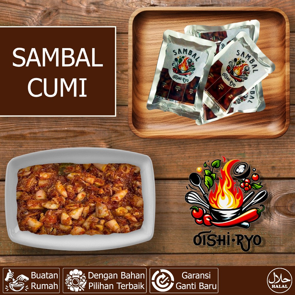 

Sambal Cumi | Sambel Cumi Dengan Rasa Khas Yang Menggugah Selera (35 Gram)