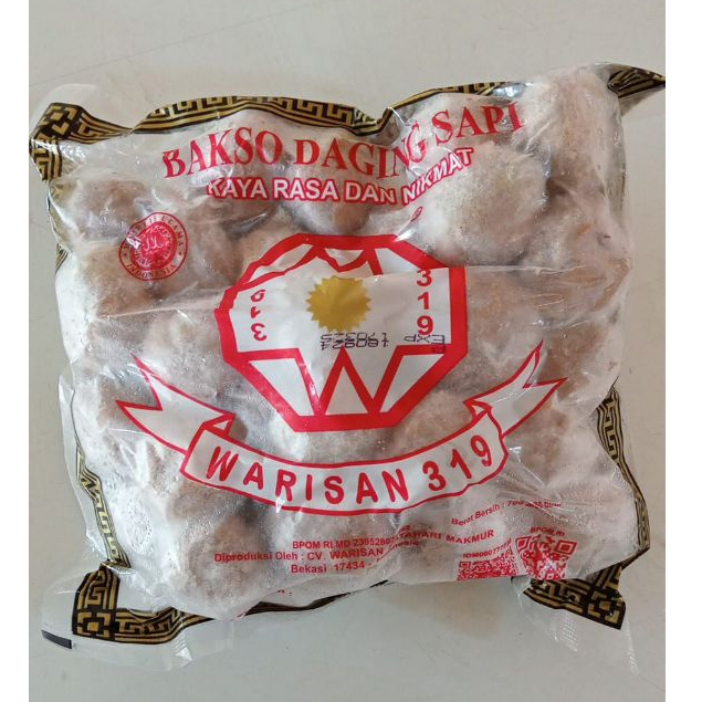 

Bakso Warisan 319 MPUK isi 50 butir