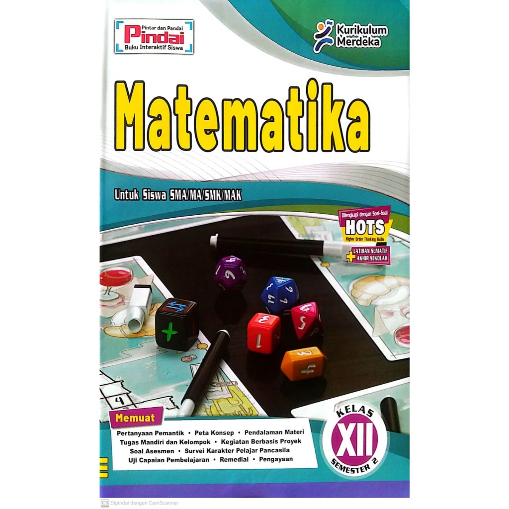 Buku LKS Matematika Kelas 12 SMA/MA/SMK/MAK Semester 2 Kurikulum Merdeka