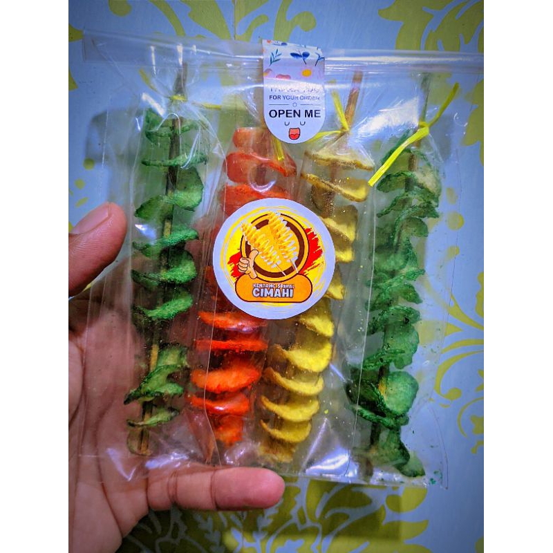 

Kentang spiral mini spesial isi 4 pcs