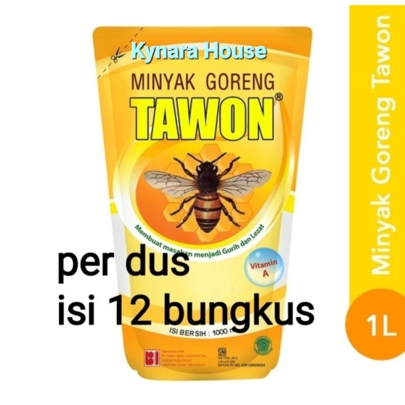 

Minyak Goreng Tawon Pouch 12x1 Liter (Karton)