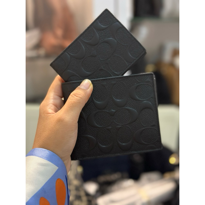 dompet coach man kulit asli