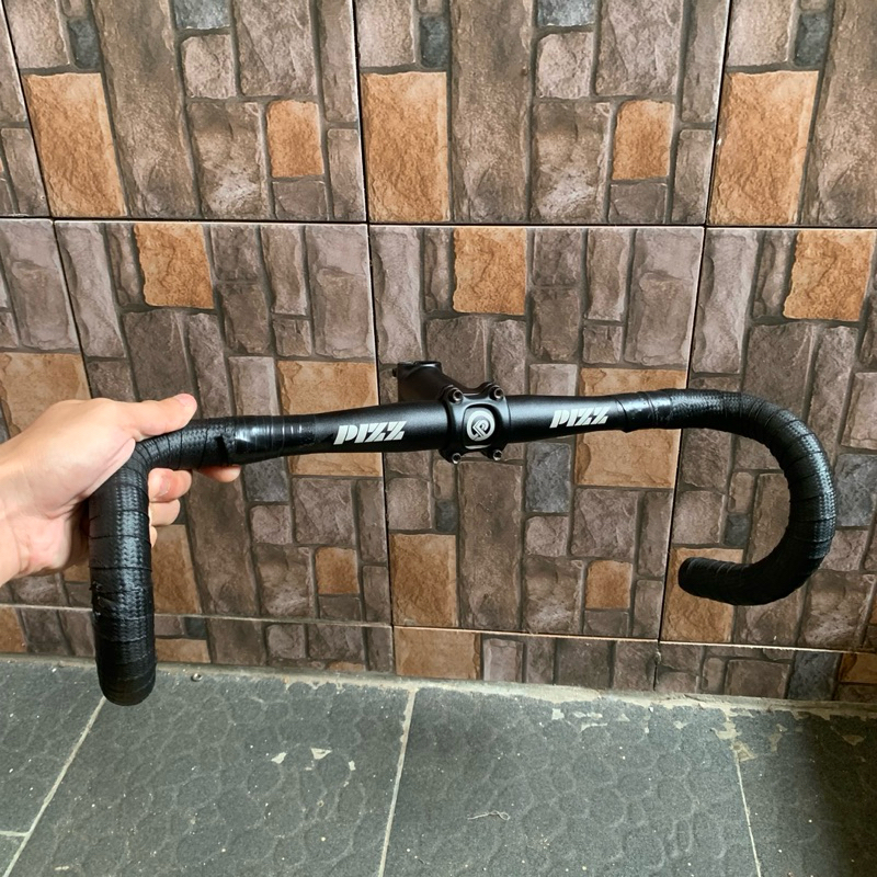 Dropbar PIZZ OS dan Stem Tossek fixie fixedgear roadbike