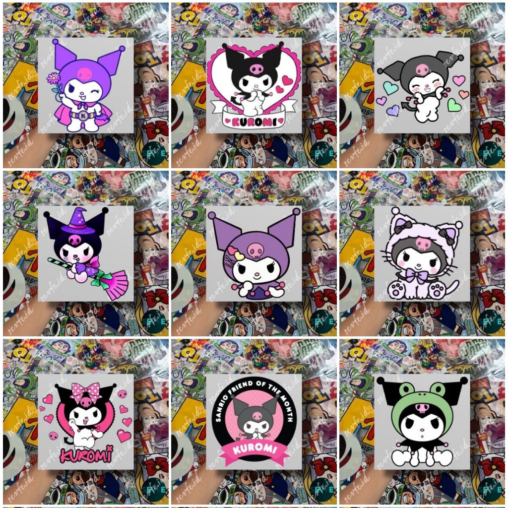 

Stiker DTF Sablon Setrika Sablon Stiker KUROMI