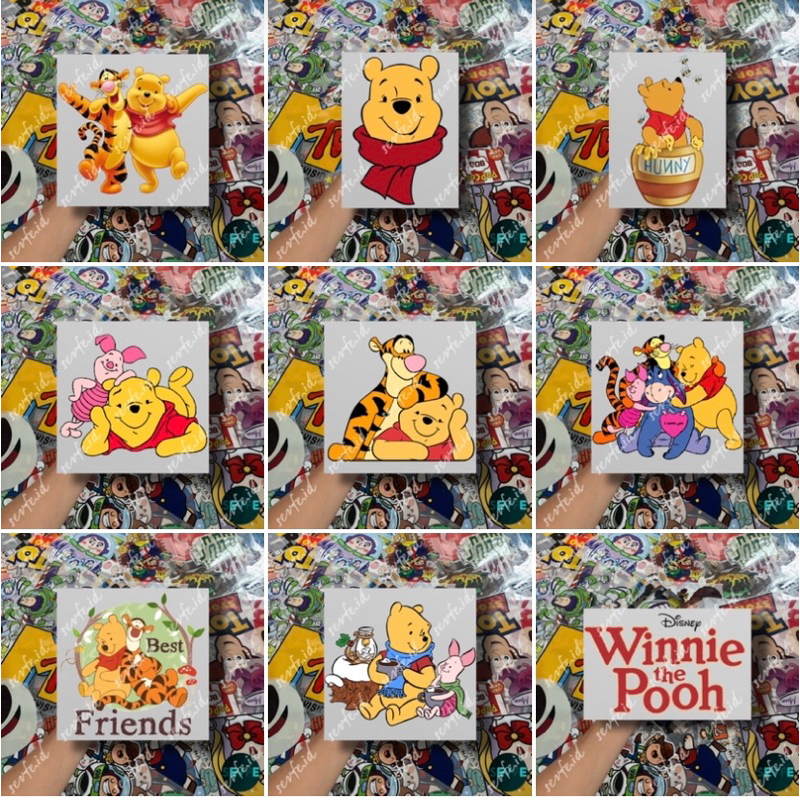 

Stiker DTF Sablon Setrika Sablon Stiker WINNIE THE POOH