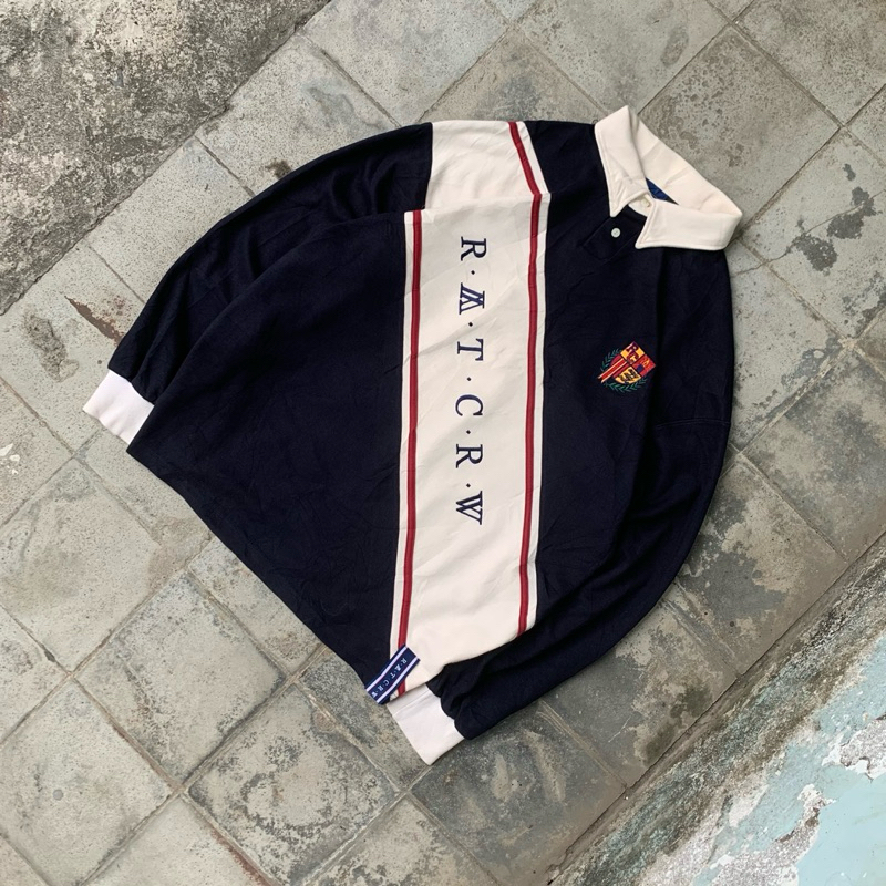 UNISEX Romantic Crown Logo Line Polo Shirt | Kaos Polo Rugby