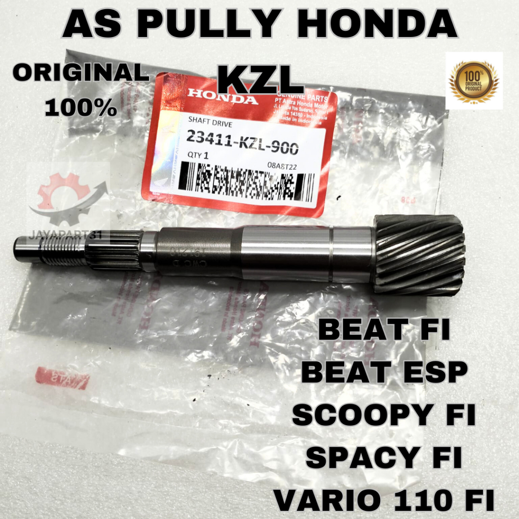 AS PULLY PULLEY BELAKANG HONDA KZL KUALITAS ASLI ORIGINAL AHM BEAT FI BEAT ESP VARIO 11O FI