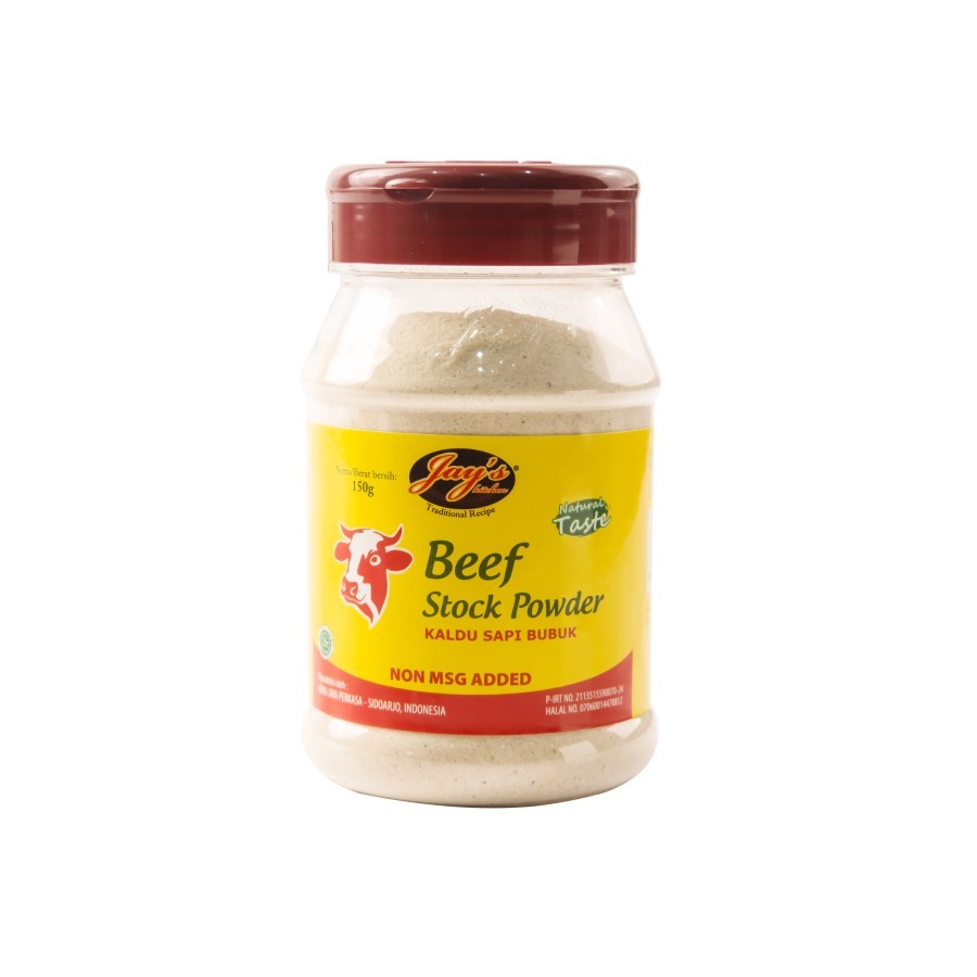 

Jay's Beef Stock Powder 150gr – Jays Kaldu Sapi Bubuk Non MSG