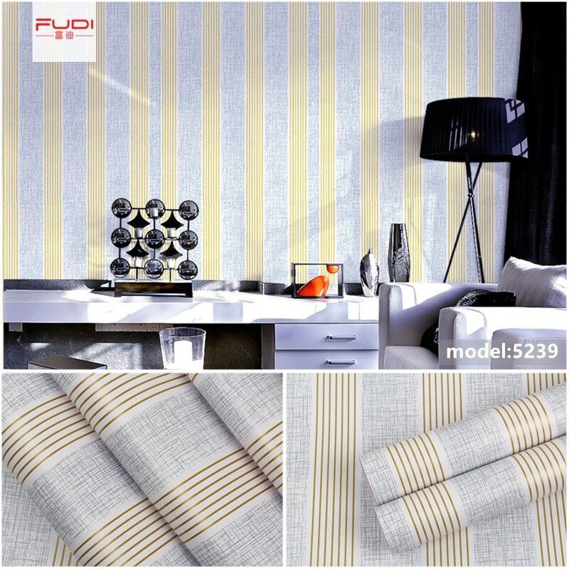 Wallpaper Stiker Dinding Salur Emas Silver / Wall Sticker