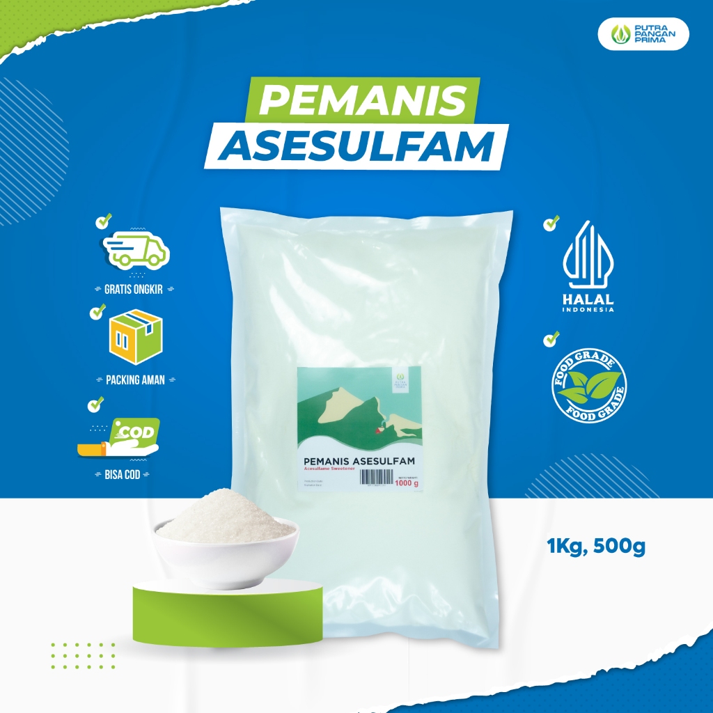 

Asesulfam K Sari Manis Pemanis Makanan Minuman Buatan Acesulfame 500gr 1kg