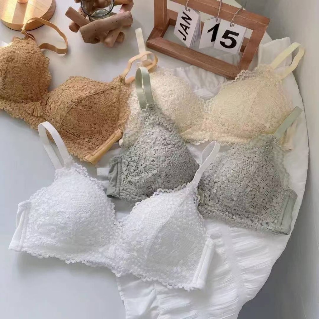 Pca Lela Bra BH Tanpa Kawat  Wanita Bikini Sport Beha Lingerie Korea Fashion Bralette Remaja Perempu