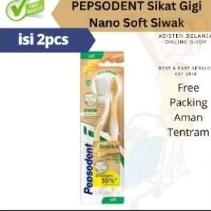 Pepsodent siwak sikat gigi isi 2
