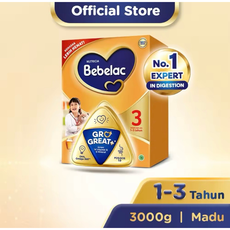 

Susu Bebelac 3 Vanila dan Madu 1800gram 3000gram