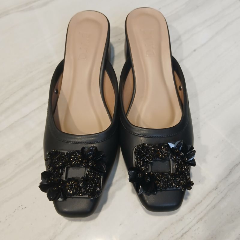 PVRA Black Dania Heels