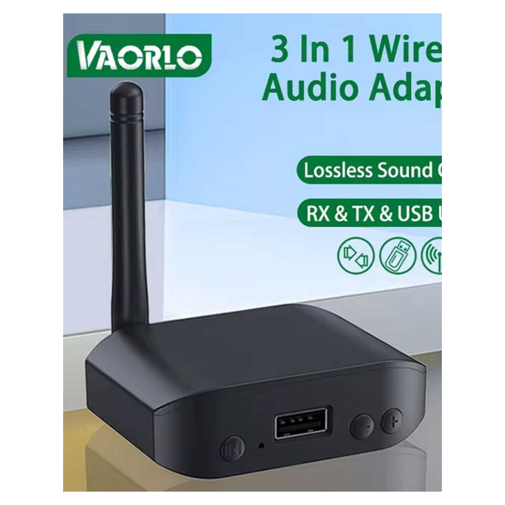 VAORLO Audio Adapter Bluetooth Transmitter Receiver USB 3in1 - B56