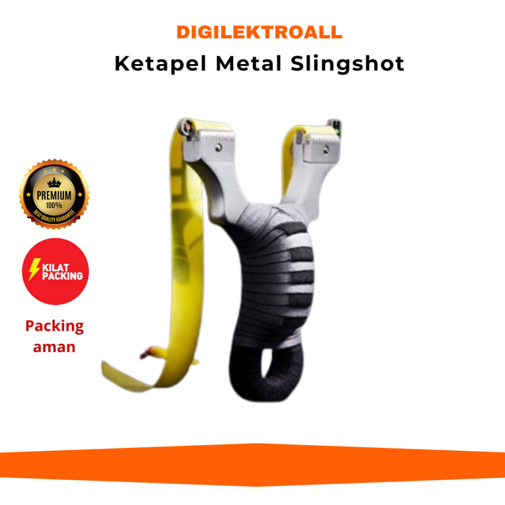 [PREMIUM ASLI] - Piaoyu Ketapel Metal Slingshot Hunting Catapult Ketapel Burung Murah - 1123 - Black