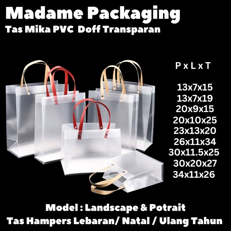 

Goodie Bag Uk 30x11.5x25 Hampers Doff Transparan Premium ( Min 3 pcs)