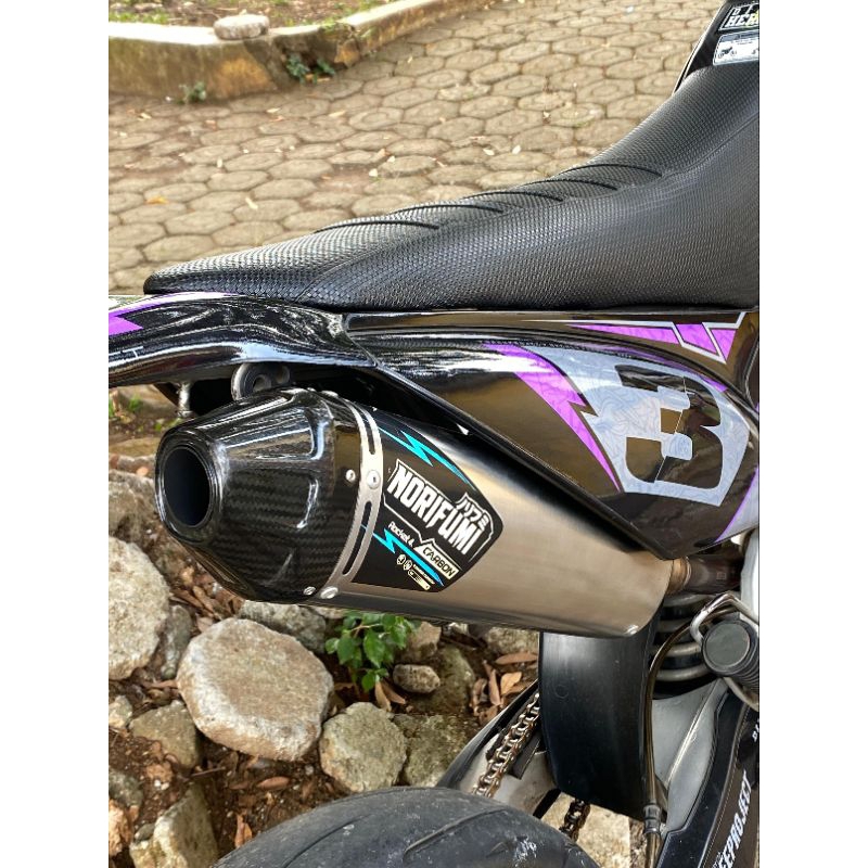 Knalpot Norifumi Rocket4 Carbon KLX/Dtracker Second Original 100%