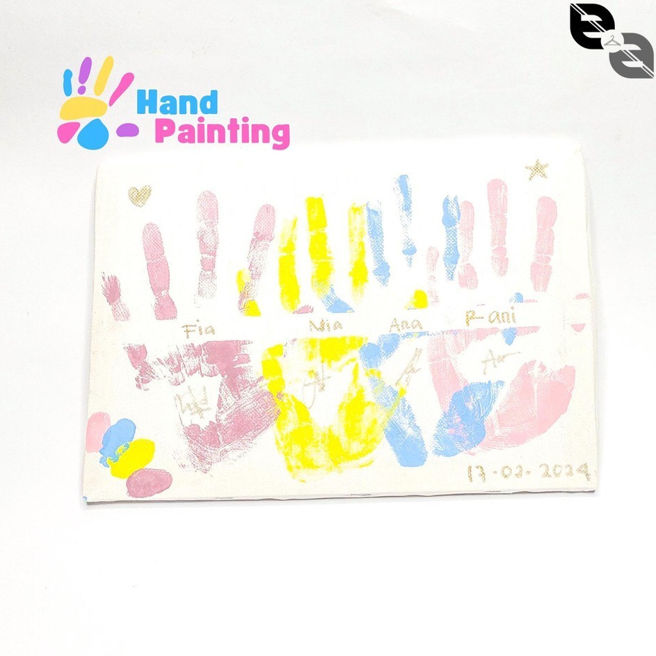 

Get Quality 1 Set Canvas Hand Painting DIY Kit 4 Warna Cat Untuk Lukis Tangan Bareng Ayang Bestie Kanvas Couple