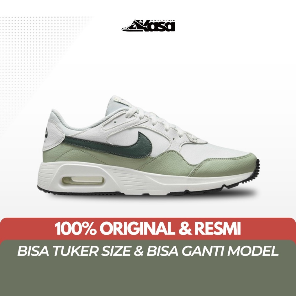 Sepatu Sneakers Pria Nike Air Max SC Summit White Jade Horizon Vintage Green