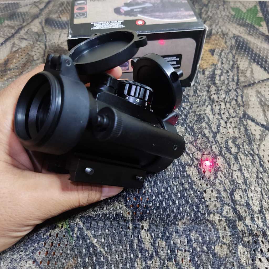 red dot 1x40 dan laser merah teleskop