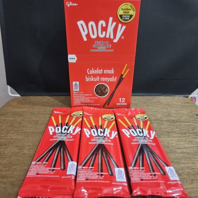 

Pocky Glico Biskuit Stik Rasa Cokelat isi 12