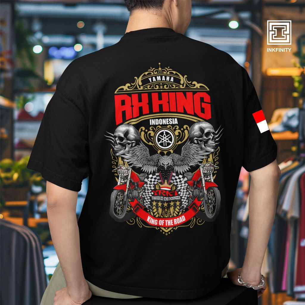 Kaos RX King YRKI V3 Pria Lengan Pendek Katun Combed 30s Sablon Distro Custom Digital Tshirt Keren