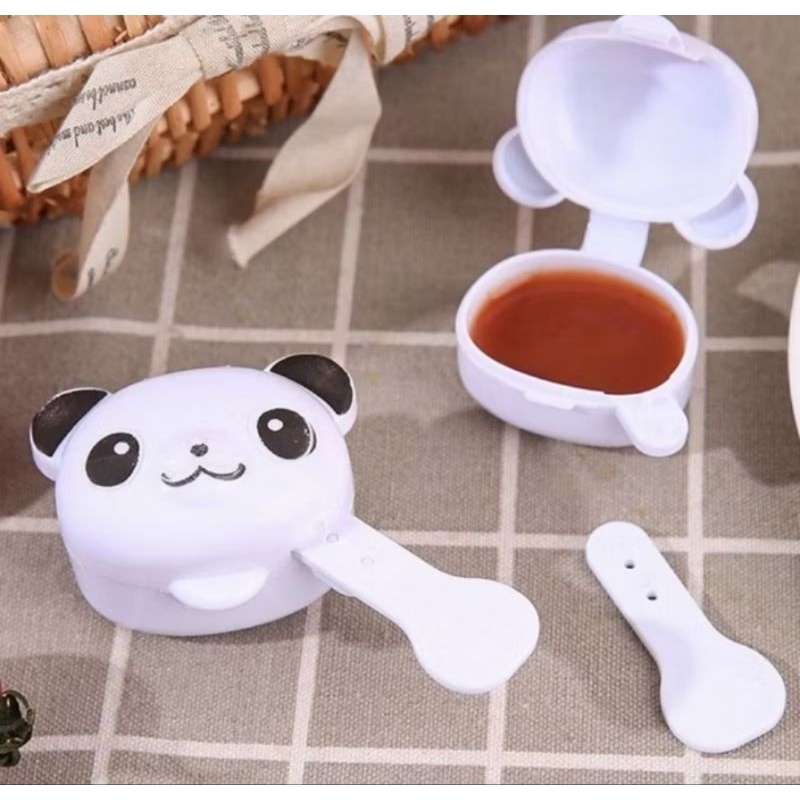 TERMURAH Saus Cup Bento Panda Tempat Saus Bento Karakter