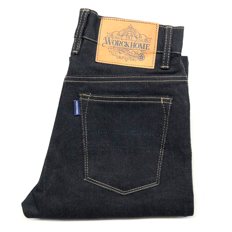 Worckhome Denim - Celana Jeans Pria Sashiko Stretch Denim 13oz Accents