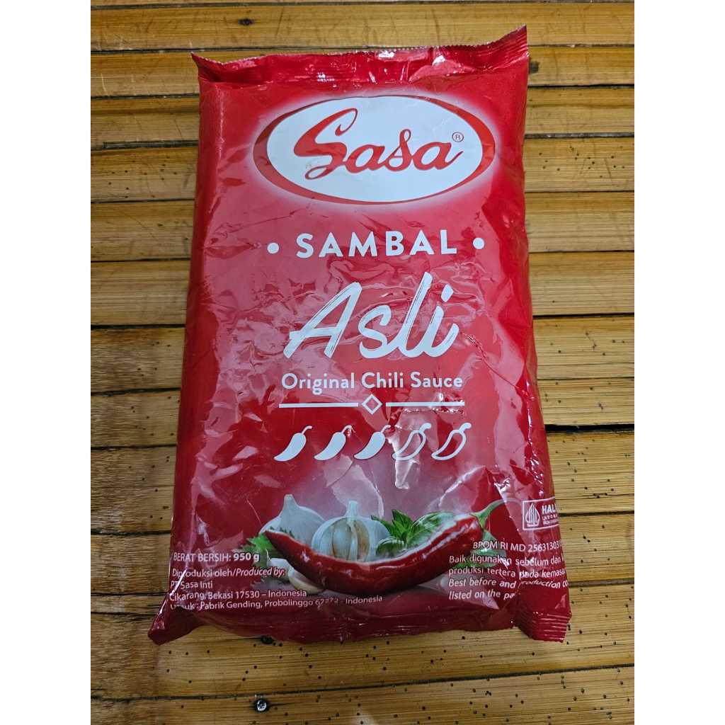 

Sasa Sambal asli pedas 950 gr refill