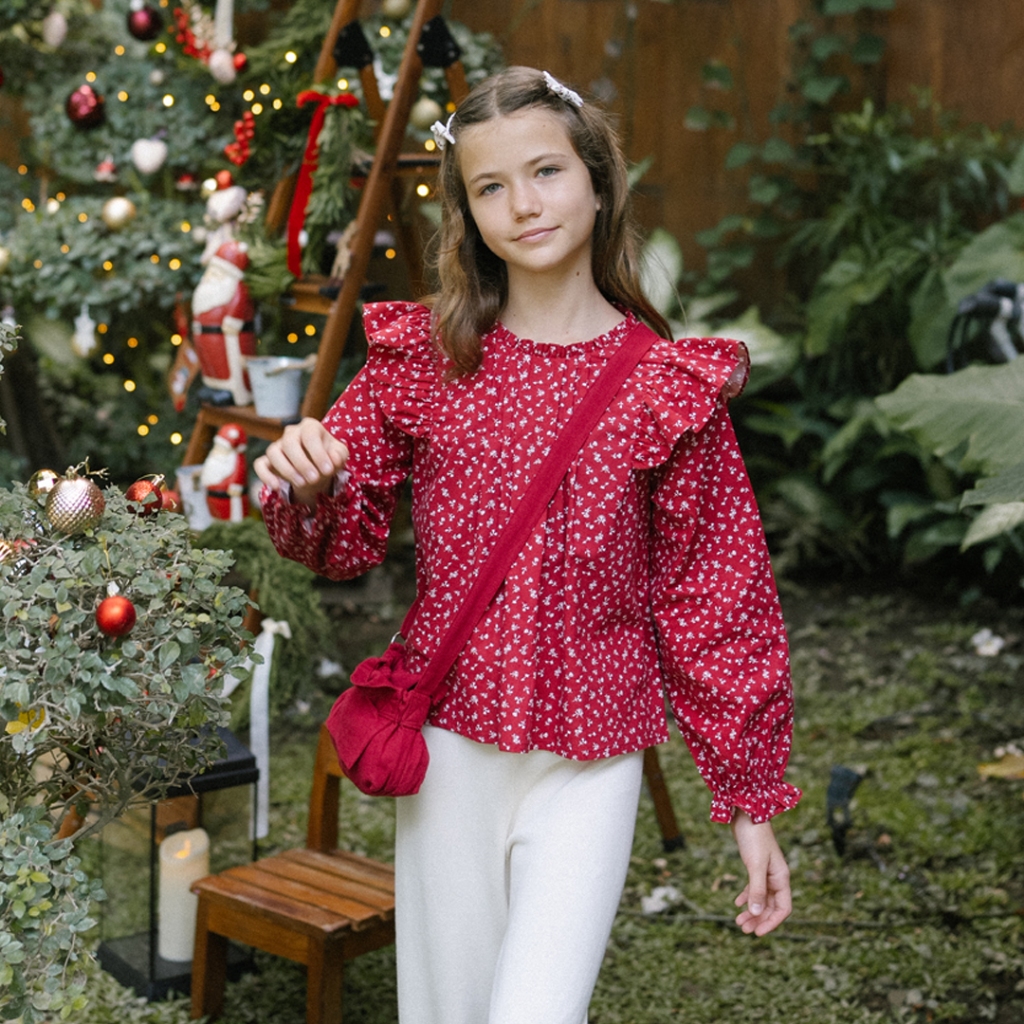 LEWIS EMMA - Primrose Top (2-14 Tahun) Baju Anak Perempuan / Atasan Lengan Panjang