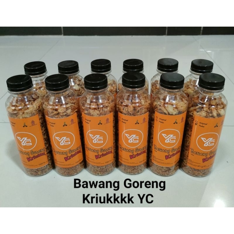 

YC-Glowing Bawang Goreng Premium Bawang Merah Goreng Brambang Goreng Organik Kemasan Botol