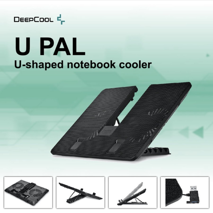 DEEPCOOL U PAL UPAL Notebook Cooler Cooling Pad / Kipas Laptop Upal U-pal