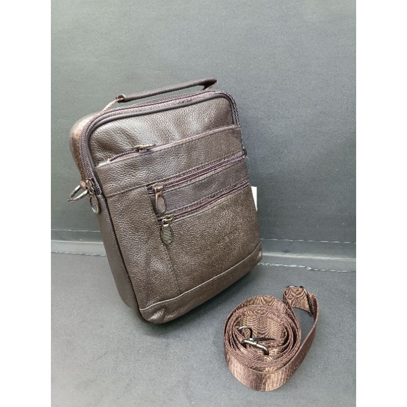 TAS SELEMPANG KULIT ASLI JEEP