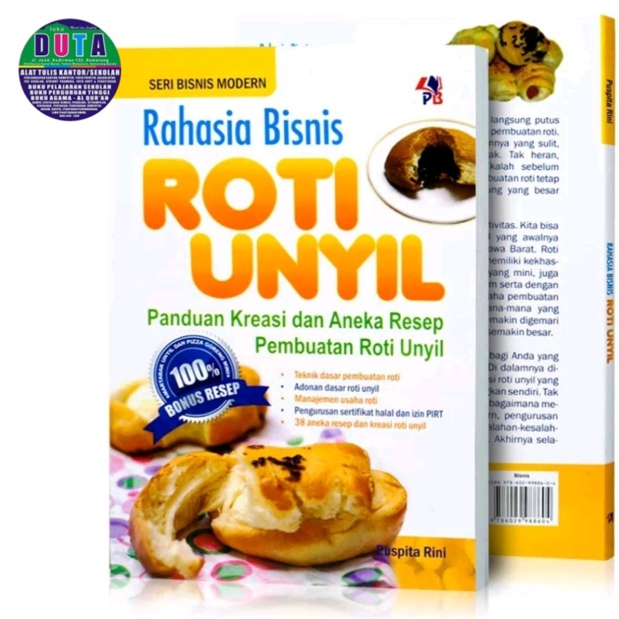 buku bisnis Kuliner Resep makanan Roti Unyil lengkap