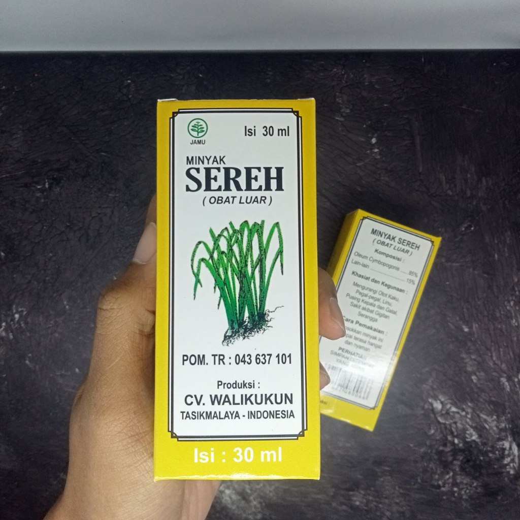 Minyak Sereh Walikukun 30ml / Minyak Pijat Walikukun Massage Oil 30ml / obat luar minyak gosok urut