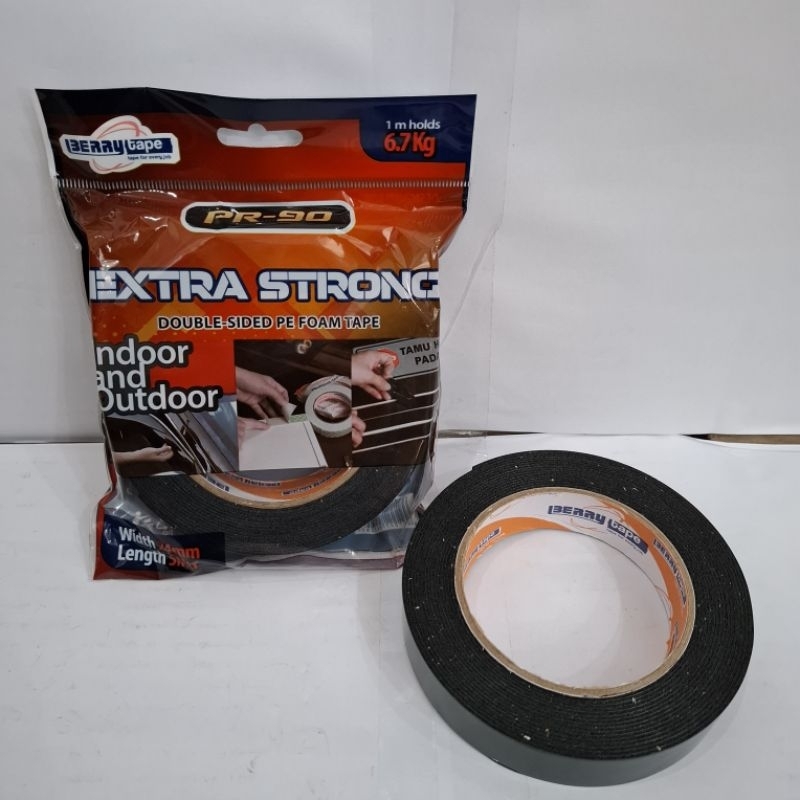 

Berrytape Double Foam Tape -Double Tape Foam -Perekat Dua Sisi-Double Tape Hijau Busa Murah