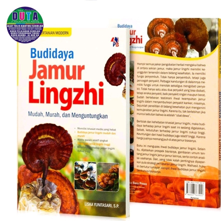 Buku Pertanian Budi Daya Jamur Lingzhi Lengkap