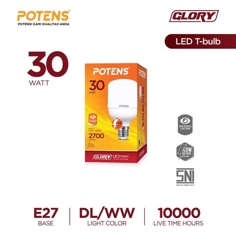 T blue POTENS Lampu LED Kapsul 40w / lampu kapsul / lampu led tabung / t blue potens 5/10/15/20/30/4