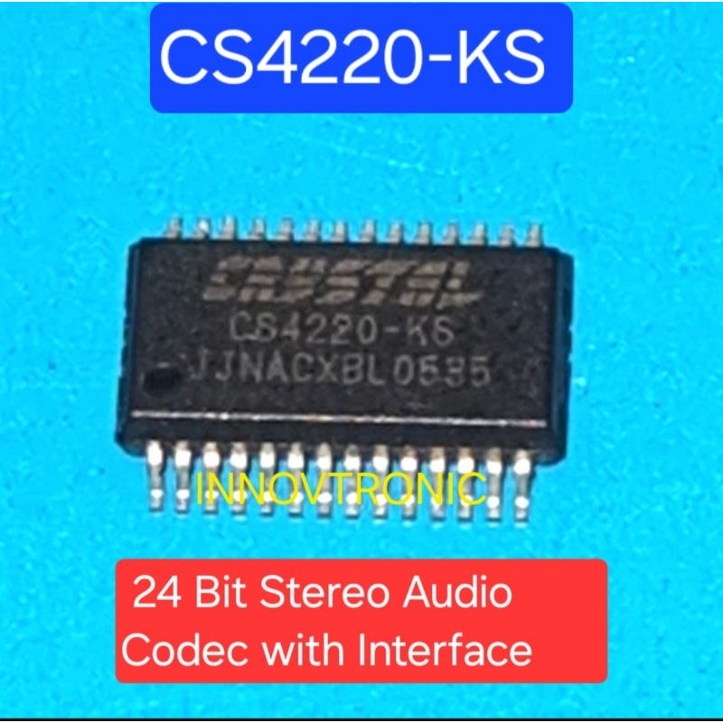 CS4220-KS CS4220 SSOP28  Crystal Cirrus Logic 24Bit Stereo Audio Codec 3V Interface