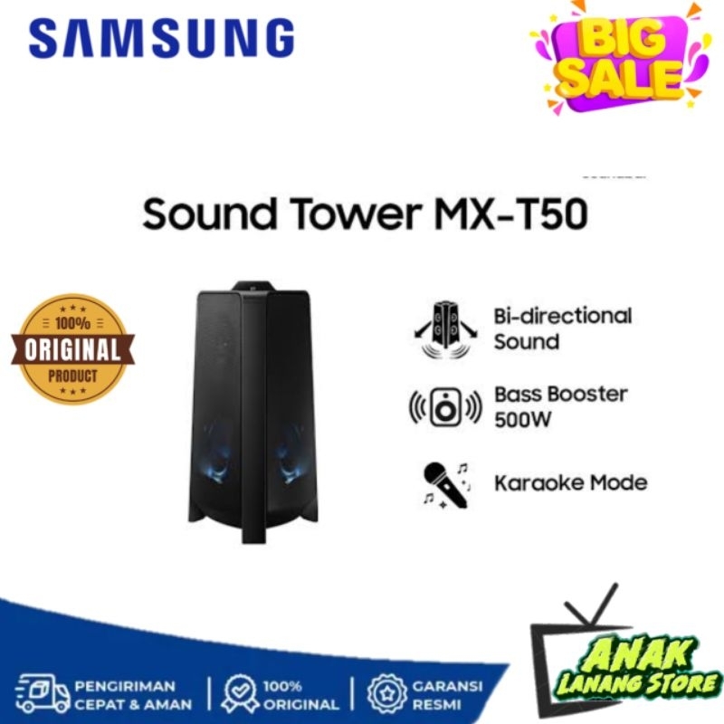 SAMSUNG MX-T50 SOUND TOWER SPEAKER BLUETOOTH GARANSI RESMI