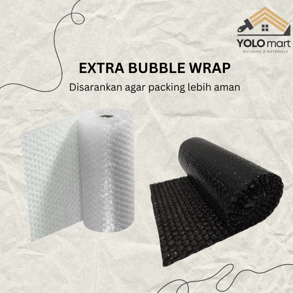 

Extra Bubble Wrap / Tambahan Packing Bubble