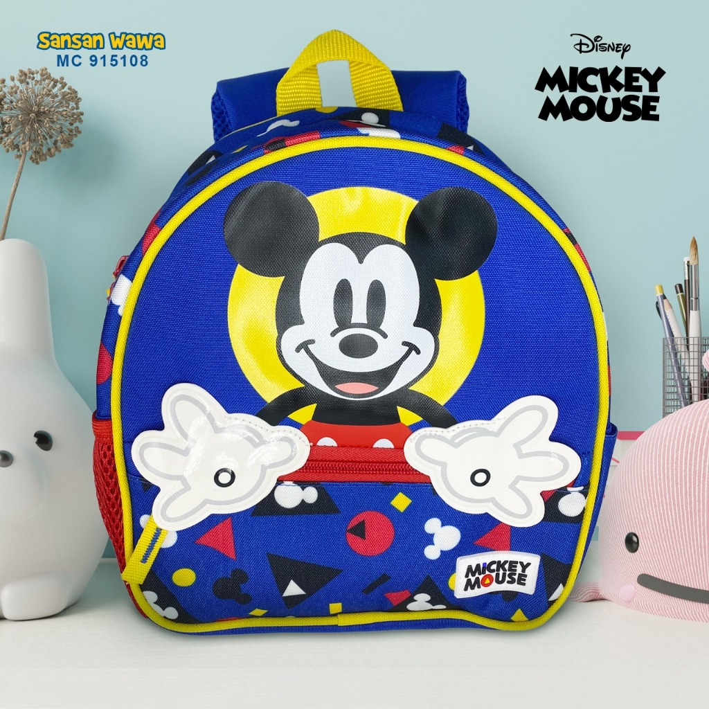 Disney Mickey Mouse Tas Ransel Kecil Blue Original