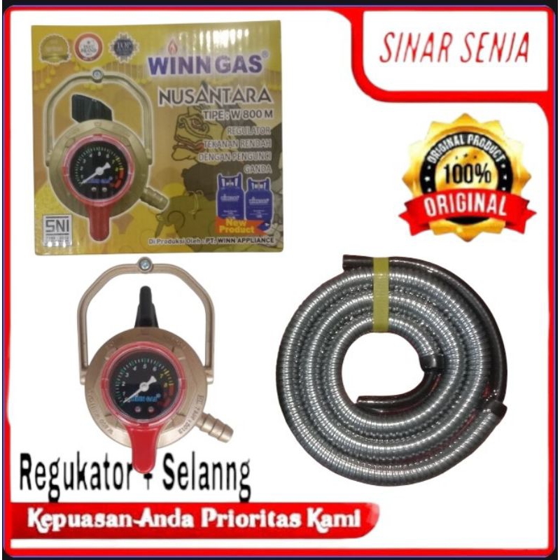 PAKET SELANG REGULATOR WIN GAS 800 METER NUSANTARA