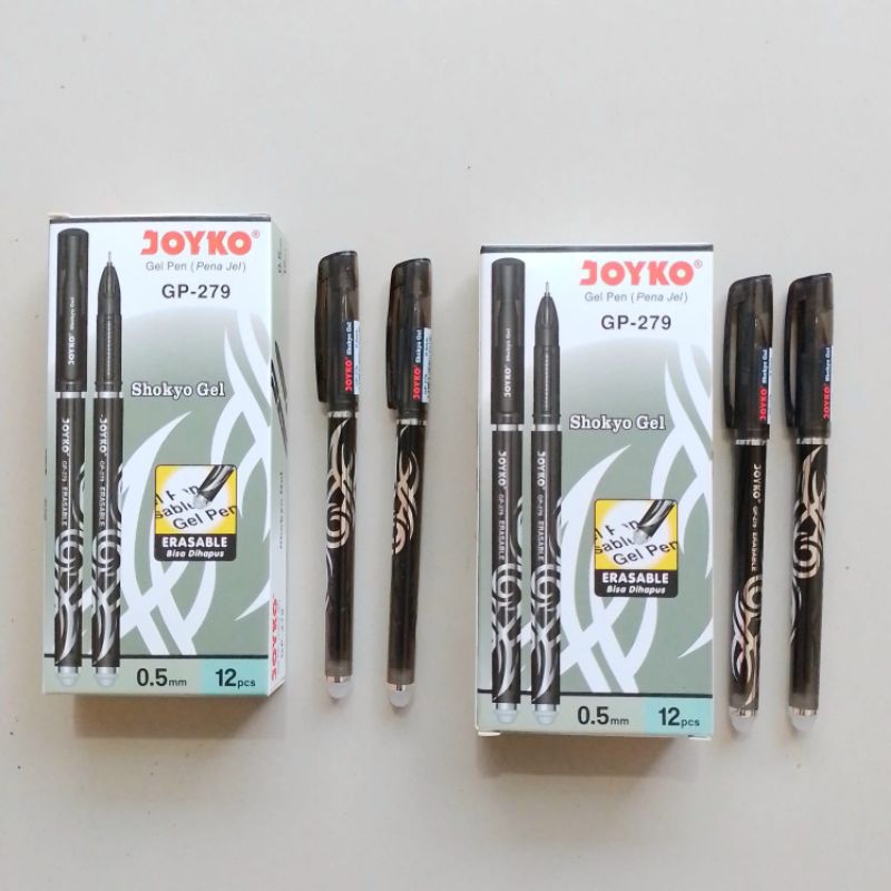 

Pulpen Gel Pen Joyko Erasable GP-279 Shokyo Gel ( 12 Pcs ) [ Original ]