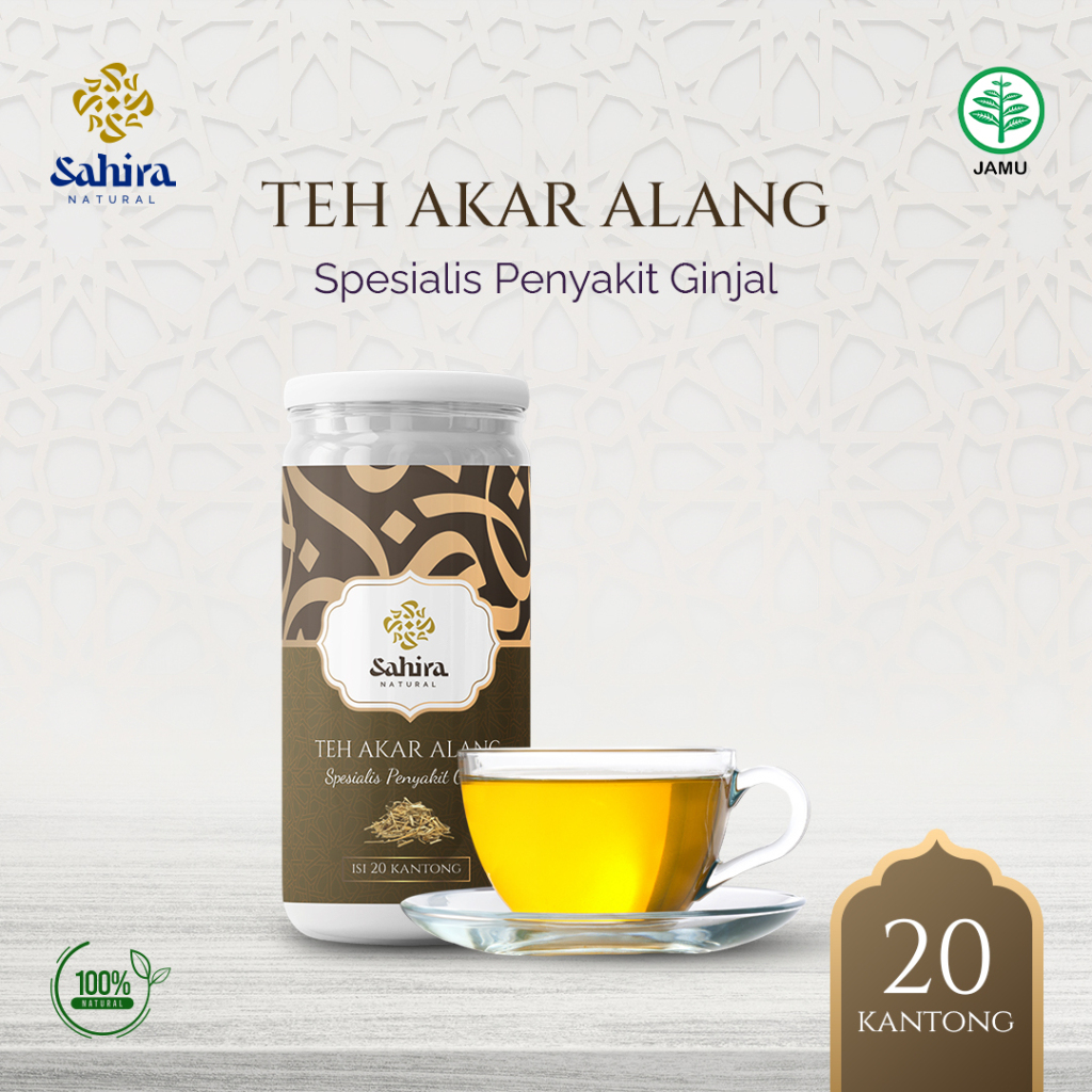 

Sahira Natural Teh Akar Alang Spesialis Penyakit Ginjal Teh Herbal isi 20 Kantong